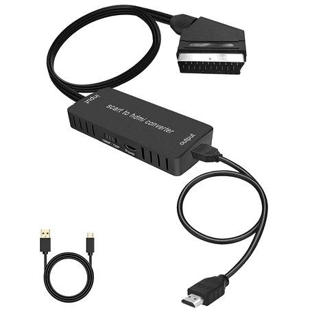 Wrugste Convertisseur Péritel vers HDMI avec câble HDMI