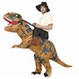 FXICH Costume gonflable Trex pour adulte,Homme&Femme Cavalier Dinosaure Funny Fancy Dress Party Inflatable Costume Brown(Convien