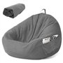 LEKEFETO Housse de Pouf pour Enfants - Housse de Pouf - sans Rembourrage - pour Femme et intérieur - Relaxation - Chambre - 80 x