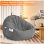LEKEFETO Housse de Pouf pour Enfants - Housse de Pouf - sans Rembourrage - pour Femme et intérieur - Relaxation - Chambre - 80 x