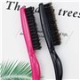 Lot de 2 brosses à cheveux - Brosse à poils lisses pour taquiner, peigner, masser le cuir chevelu - Pour cheveux raides ou boucl
