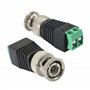 PNGKNYOCN BNC connecteur mâle BNC vers 2 bornes à vis adaptateur sans soudure pour transmettre le câble coaxial CAT5 à la caméra