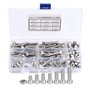 Vis à Tête Cylindrique 90Pcs 1/4-20UNC Vis à Tête Creuse à Six Pans Creux en Acier Inoxydable 304 Vis à Tête Cylindrique à Tête