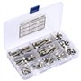 Vis à Tête Cylindrique 90Pcs 1/4-20UNC Vis à Tête Creuse à Six Pans Creux en Acier Inoxydable 304 Vis à Tête Cylindrique à Tête 