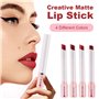 HASAIKA® Rouge à Lèvres en Forme de Cigarette, Ensemble de Rouge à Lèvres, Lèvres Cosmétique,Lèvres Nude Imperméable à la Textur