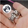 Acier Inoxydable Rock Skull Anneaux
