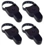 ANCLLO 4pcs Ruban à mesurer pour la mesure du corps Outil de mesure de la graisse corporelle pour la perte de poids 60 pouces 15