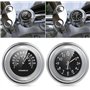 Maso Lot avec horloge et thermomètre Pour guidon de moto 7/8" (22 mm) Universel Étanche Noir