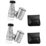 Lot de 2 mini microscopes de poche 60x