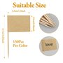 300 Pcs Drapeaux de Cure-Dents Vierges Drapeau en Papier Kraft Cure-Dent de Cocktail Cupcake Picks de Fruits pour Cupcake Topper