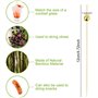 Lot de 110 brochettes à cocktail en bois - Pour cocktails - Cure-dents - Pour amuse-bouche - Décoration de cocktail - 12 cm - Pe