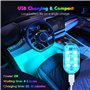 Weinsamkeit Lumières Intérieures de Voiture Sans Fil, 4 Pièces RGB Éclairage Intérieur de Voiture 7 Color LED Ambiance Voiture C