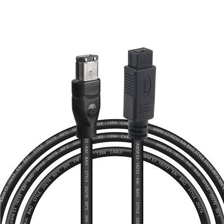 MEIRIYFA FireWire 1394B 9 broches mâle vers 6 broches mâle Firewire 800 vers 400 IEEE Câble d'extension pour appareils photo num