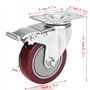 Lot de 4 Roulettes pour Meubles avec Capacité de Capacité de 400kg