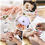 CIRULLI Lampe UV LED Sèche Ongles,168W Portable, Séchoirs, Séchage Rapide 4 Minuterie,avec Capteur Automatique et LCD Ecran Pour