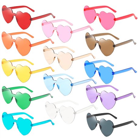 GQBVPN 14 paires Lunettes Coeur