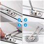 Lot de 2 entrebâilleurs de fenêtre en UPVC, en acier inoxydable 304, verrous de sécurité pour enfants avec vis pour fenêtre gauc