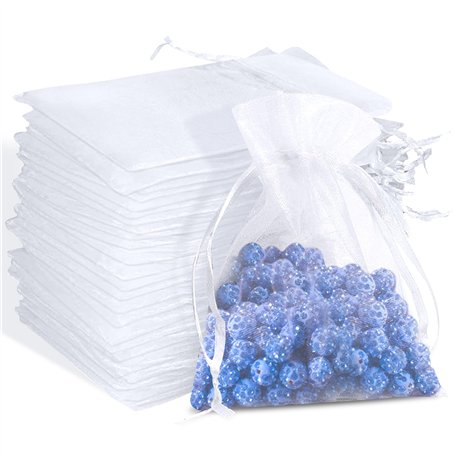 100 pièces 10 x 15cm Sacs Organza