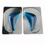 Cisixin 4 Paires Semelles orthopédiques en Silicone Gel Pad Arch Orthétique Semelle Pied Plat (Bleu)
