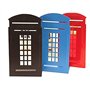 Gearmax Une Paire Vintage Fashion British Style Londres Cabine téléphonique Kiosque Epicurant Bibliothèque Bureau Scolaire Etude