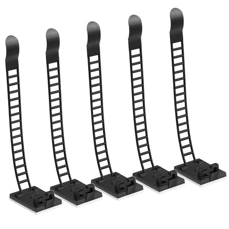 Coolty 100 Pièces Clips de Câbles Adhésives