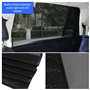 Lot de 2 rideaux de protection solaire pour voiture - Anti-UV - Avec fixation magnétique - Noir