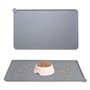 ATBUSS 1 Tapis d'alimentation Gris pour Animaux De Compagnie (48 Cm * 30 Cm)