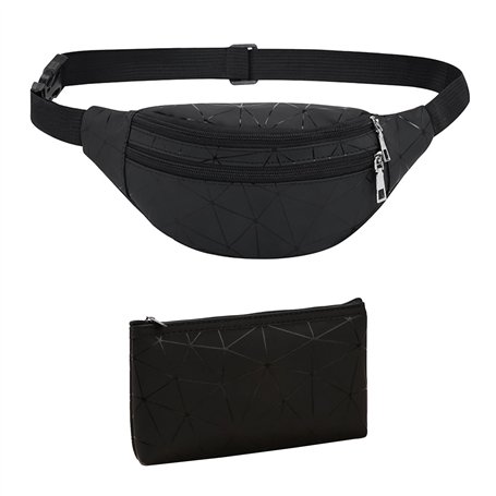 1 sac banane texture avec 1 mini portefeuille