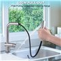 Robinet Cuisine Douchette, Mitigeur Cuisine avec Douchette Extractible, Robinet Cuisine Douchette avec 2 Modes de Pulvérisation,