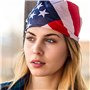 Bandanas 2 Pièces - Rouge, Étoile, Drapeau Américain, Nouveauté - Mascarade Américaine