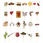 25 Pièces D'Accessoires Photo De Cowboy