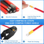 VFANDV Pince à Sertir, Pince a Sertir Cosse Electrique, 300 Cosses Electriques a Sertir 1.5-6 mm², Pince Sertir Cosse pour Insta