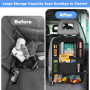 VFANDV Protecteur de Siège Arriere de Voiture, 2 Pièce Protecteur de Siège Arriere de Voiture Compatible Isofix Protection Siege
