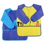 EASYKEENECOM Pack De 4 Tabliers De Peinture Pour Enfants, Blouse De Peinture, Tablier Artisanal à Manches Longues Et Poches, Tab