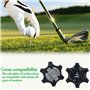 18 crampons de chaussures de golf avec 1 clé de rechange pour chaussures de golf