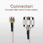 Câble De Connexion SMA, 1PCS 15 cm RG316 Militaire De Haute Qualité, Mâle à N-Type Mâle Câble De Connexion SMA pour Applications