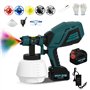 ELIOFANEIA Pistolet à Peinture 2 x 4000mAh Batteries Au Lithium et Chargeur 21V