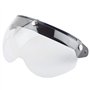 Breale Casque universel de moto coupe-vent visière avant Flip Up 3 Snap Sun Shield demi-visage remplacement casque visière acces