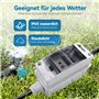 AIFIZO Compteur électrique numérique mobile 80 A 230 V, appareil de mesure KWH mobile d'extérieur avec étanchéité IP65, avec réi