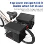 Bromlbe Sacoches de vélo pour porte-bagages - Double - Noir - Panier arrière - 48 l - Grand sac de porte-bagages pour vélo élect