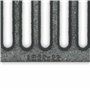 Grille de cheminée Grille en fonte carrée Grille d'angle Grille de four 22 x 22 cm