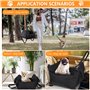 Avmvnvc Panier Chien Voiture, Antidérapant Siege Auto Chien Petite Taille, Portable Panier Voiture pour Chien avec Détachable et