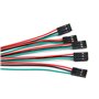 DollaTek 10 pcs/lot 70cm 3 broches femelle au câble de Dupont de fil de cavalier femelle pour l'imprimante 3D