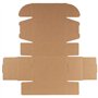 JEUIHAU Lot de 50 petites boîtes carton d'expédition ondulées en carton marron, carton de livraison pliable 15 x 10 x 6 cm