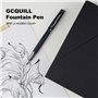 GC QUILL Ensemble de stylo-plume fantaisie comprenant 5 plumes, flacon d'encre, convertisseur de recharge d'encre et 18 cartouch