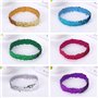 SamHeng 6 Pièces Bandeau à Paillettes, Élastique Bling Bande de Cheveux de Sport Sequin Serre-Tête, Mode Brillant Coiffure pour