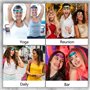 SamHeng 6 Pièces Bandeau à Paillettes, Élastique Bling Bande de Cheveux de Sport Sequin Serre-Tête, Mode Brillant Coiffure pour