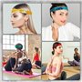 SamHeng 6 Pièces Bandeau à Paillettes, Élastique Bling Bande de Cheveux de Sport Sequin Serre-Tête, Mode Brillant Coiffure pour