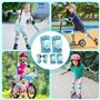 CKE Genouillères pour enfants de 3 à 8 ans patins à roues alignées pour enfants genouillères et coudières ensemble d'équipements