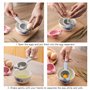 Séparateur d'Œufs 4 Pièces - Filtre à Protéines de Cuisson, Outil d'Extraction de Jaune d'Œuf pour la Cuisine